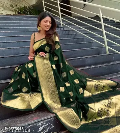 Vimasashi Womens Pure Kanjivaram Silk Saree With Blouse Piece | Ready To Wear Sarees For women