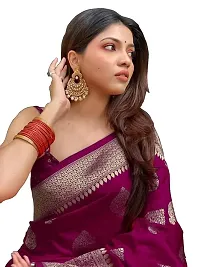 Classic Art Silk Saree with Blouse piece for Women-thumb2