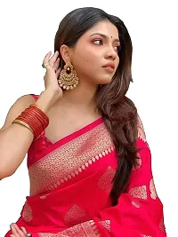 Classic Art Silk Saree with Blouse piece for Women-thumb3