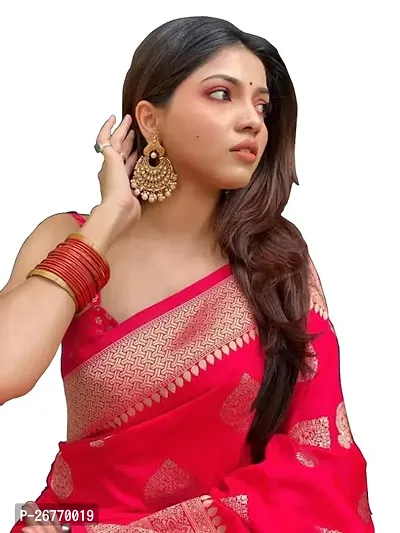 Classic Art Silk Saree with Blouse piece for Women-thumb4