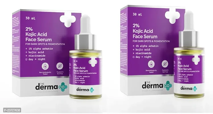 2% Kojic Acid Face Serum with 1% Alpha Arbutin  Niacinamide - 30 ml (pack of 2)