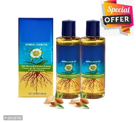 New Special Offer Herbal hair oil For hair growth Pack of 2-thumb0