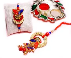 ShreeRadhe Traditional Rakhi For Brother and Bhabhi Lumba-thumb2