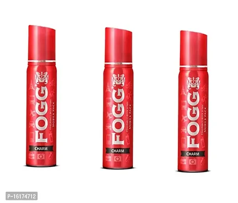fogg charm 25ml pack of 3 body deo all day nice freshness perfume