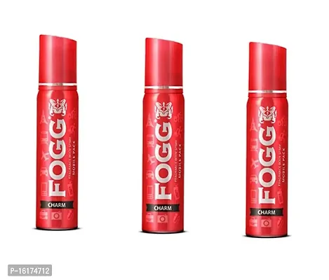 fogg charm 25ml pack of 3 body deo all day nice freshness perfume-thumb0