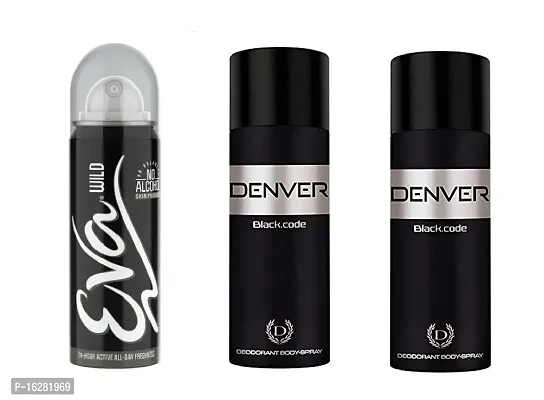 Wild Eva 40ml + Denver 50ml +50ml code (p3) all day fressnes perfume deo