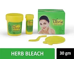 Olivia Herb Bleach For Sensitive Skin 30g With Haldi|Chandan|Aloe Vera|Nimbu - Pack of 1-thumb1