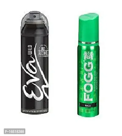 Eva wild  40ml + fogg  nice body perfume pack of 2-thumb0