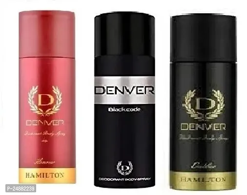 DENVER HONOUR 50ML  BLACK CODE 50ML -CALIBER 50ML -Body Spray - For Men  Women