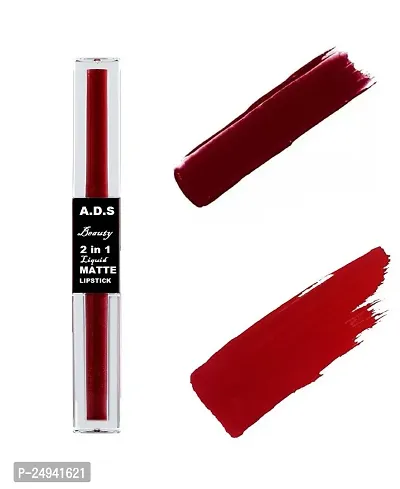 WATER PROOF LIQUED LIPSTIC india no 1 lipstik (RED  MEHROOM ) COMBO PACK OF 1 (A.D.S)