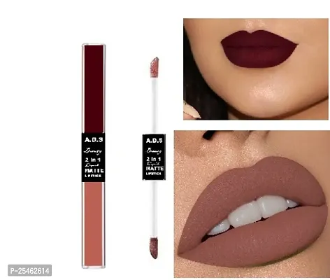 A..D.S 2 in 1 Waterproof lipstic chocklet and mitti color (pack of 1)