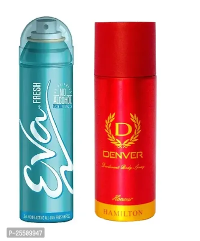 EVA fresh 40ml  denver honor 50ml  perfume (pack of 2)