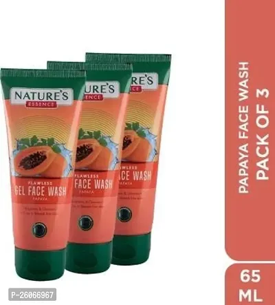 Nature's Essence Perfect Papaya (65 ml) PACK OF 3 Face Wash  (195 ml)