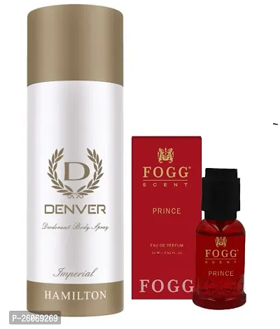 DEVER 50ML DEO IMPARIAL + FOGG PRICE SENT 15ML  PERFUME (PACK OF 2)