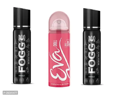 FOGG 25ML AMAZE (P2) + EVA DOLL 40ML (P3) PERFUME