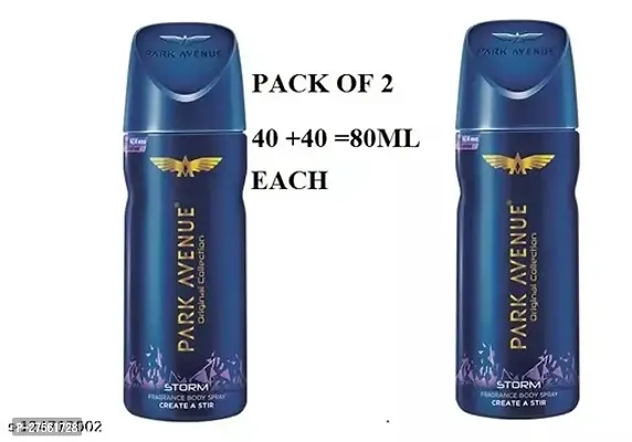 PARK AVENUE STROM Body Spray 40ml*2Pcs Body Spray - For Men (40ml, Pack of 2)