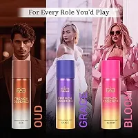 FRENCH ESSENCE Deodorant Body Spray For Men  Women 50ML, Long Lasting Unisex Perfume (Pack of 3 (Bloom, Oud and Grace))-thumb3