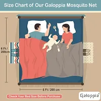 Galoppia Foldable Mosquito Net for Double Bed Str x (6ft to 6.9ft) black-thumb1