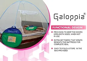 Galoppia Foldable Mosquito Net for Double Bed Str x (6ft to 6.9ft) black-thumb3