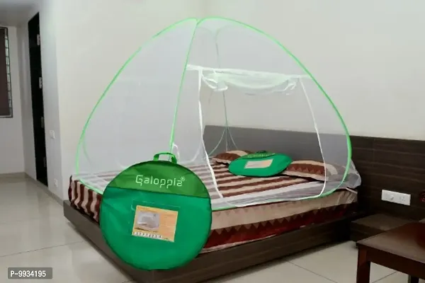Galoppia Foldable Mosquito Net for Double Bed Str x (6ft to 6.9ft) Green-thumb0