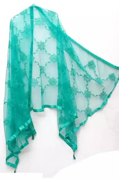 Stylish Net Embroidered Dupattas For Women