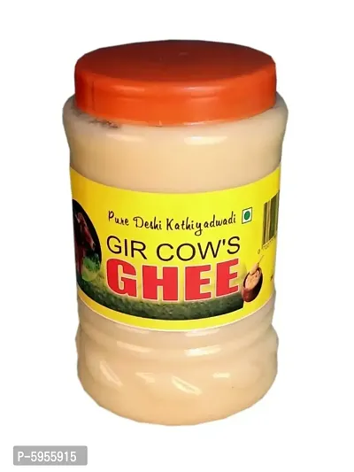 GIR COW GHEE - 450 Grams  100% PURE DESHI KATHIYADWADI GIR COW GHEE { ISO certified } { HALAL certified }-thumb0