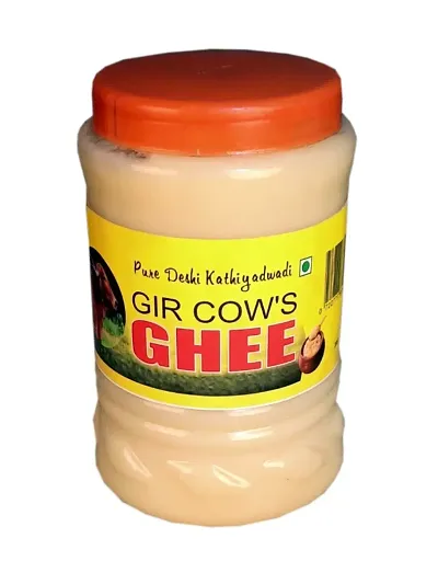 GIR COW GHEE - 1 kilogram (kg) 100% PURE DESHI KATHIYADWADI GIR COW GHEE { ISO certified } { HALAL certified }
