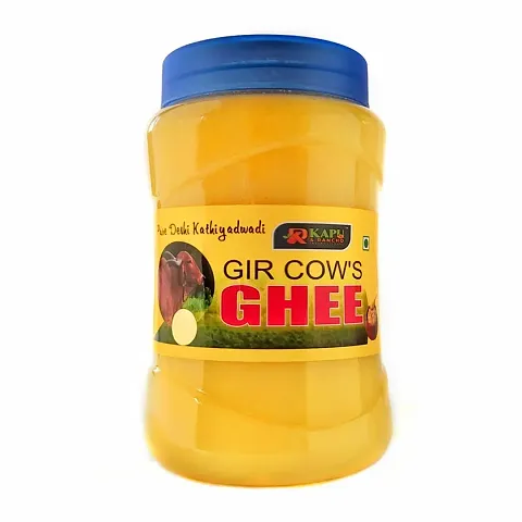 GIR COW GHEE - 1.5 kilogram (kg) 100% PURE DESHI KATHIYADWADI GIR COW GHEE { ISO certified } { HALAL certified }