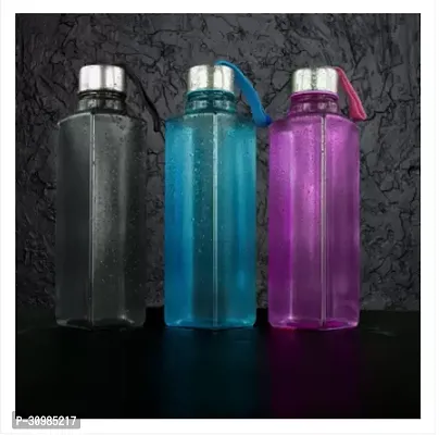 Water Bottle Set of 3 1000 Ml Bottle Pack of 3 Multicolor-thumb0