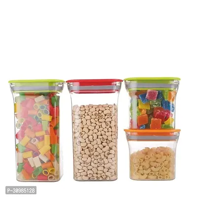 Plastic Storage Container Set with Opening Mouth Pack of 4-thumb0