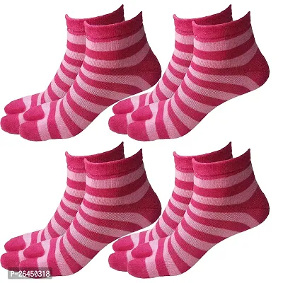 Classic Cotton Blend Socks For Women Pack Of 4