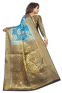 Woven Banarasi Cotton Silk Saree-thumb3