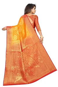 Woven Banarasi Cotton Silk Saree-thumb3