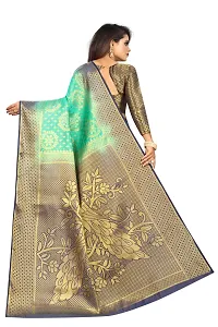 Woven Banarasi Cotton Silk Saree-thumb3