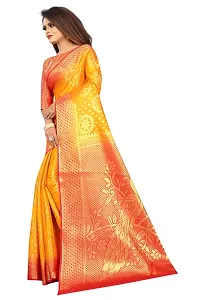 Woven Banarasi Cotton Silk Saree-thumb2