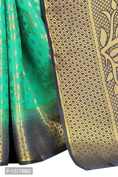 Woven Banarasi Cotton Silk Saree-thumb2