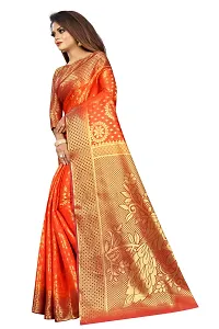 Woven Banarasi Cotton Silk Saree-thumb2