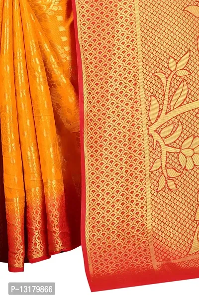 Woven Banarasi Cotton Silk Saree-thumb2