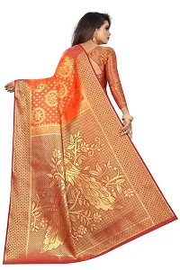 Woven Banarasi Cotton Silk Saree-thumb3