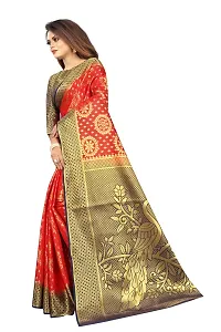 Woven Banarasi Cotton Silk Saree-thumb2