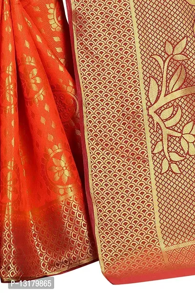 Woven Banarasi Cotton Silk Saree-thumb2