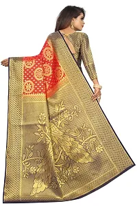 Woven Banarasi Cotton Silk Saree-thumb3