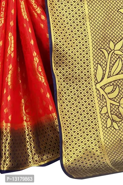 Woven Banarasi Cotton Silk Saree-thumb2