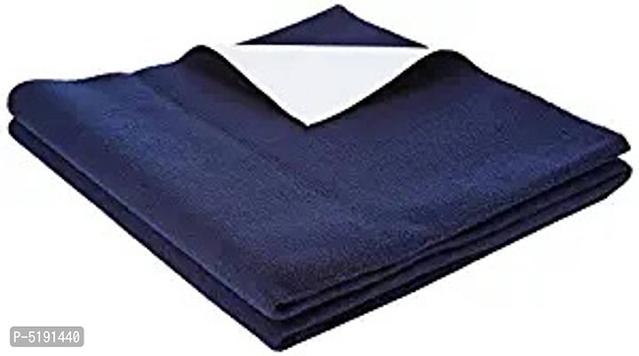 Comfortable Navy Blue Velvet Waterproof Baby Bed Protector Dry Sheet for New Born Babies-thumb0