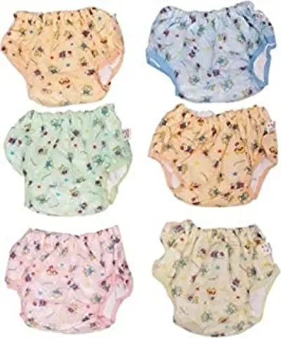 Washable Reusable Adjustable Baby Cloth Diaper (Set of 6)