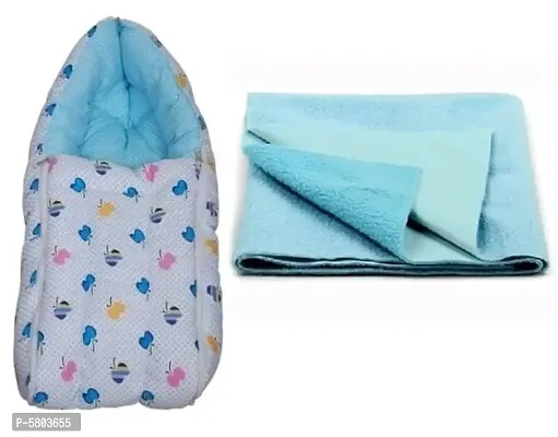 Combo of baby sleeping bag and dry sheet