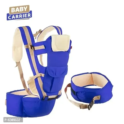 Blue Baby Carrier 4 in 1 Position with Comfortable Head Support and Buckle Straps