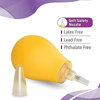 Baby Nasal Aspirator, Nose Cleaner, Vacuum Suction Tool, Immediate Relief from Blocked Baby Nose (Yellow)-thumb1