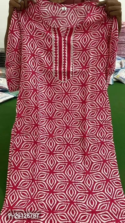 Fancy Rayon Straight Kurta for women