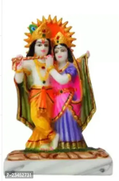 Lord Radha Krishna and Maa Durga Marble Idol-thumb0